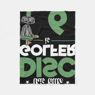 This Little Disc Golfer Is 6 Birthday Disc Golf Ki Fleece Blanket
