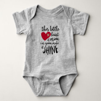 This little heart of mine - CHD heart warrior Baby Bodysuit