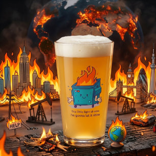 This Little Light: Dumpster Fire Pint Glass
