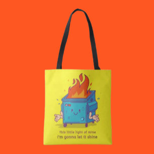 This Little Light: Dumpster Fire Tote Bag