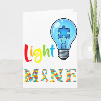This Little Light Of Mine Autism Awareness Support Card
