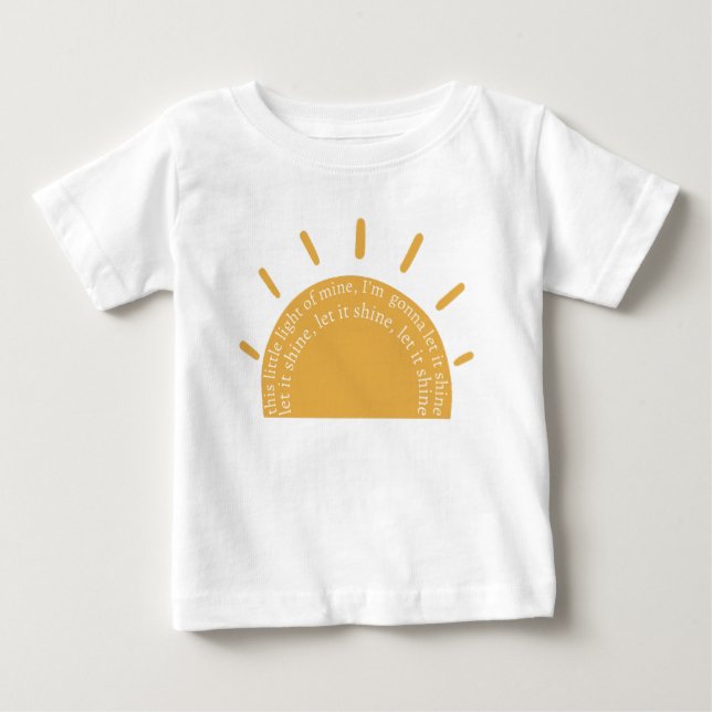 This Little Light Of Mine Christian Baby Shirt (Front)