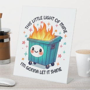 This Little Light of Mine I'm Gonna Let It Shine Pedestal Sign