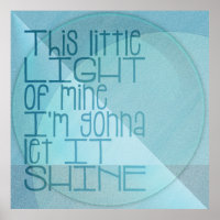 This Little Light of Mine Inspirational Blue
