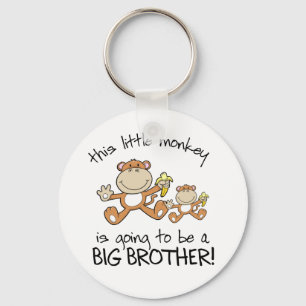 this little monkey big brother key ring