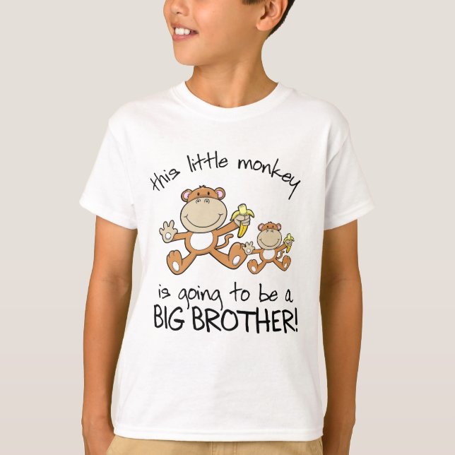 this little monkey big brother T-Shirt (Front)