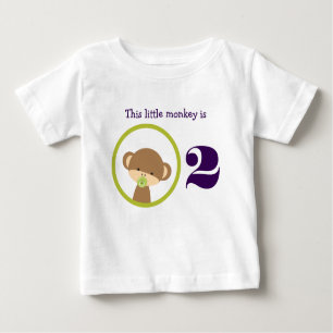This Little Monkey Birthday Baby T-Shirt