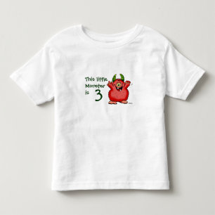 This little Monster is 3 Toddler T-Shirt