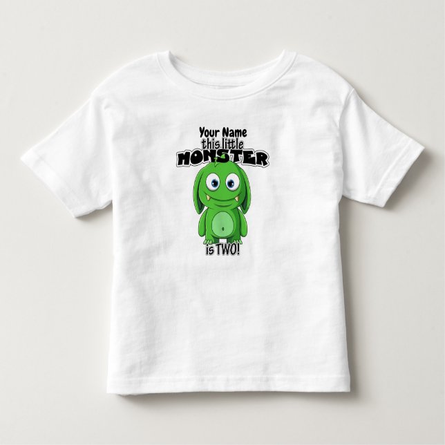 This Little Monster is Two! Toddler T-Shirt (Front)