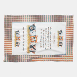 This Little Piggy Tea Towel, Kitchen Towel