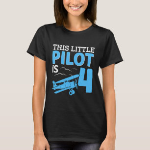 This little Pilot is 4 Aeroplane T-Shirt