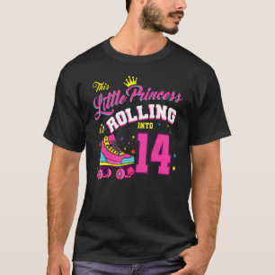 This Little Princess Is Rolling Into 14 Roller Ska T-Shirt
