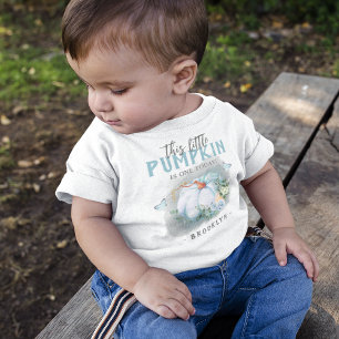 This Little Pumpkin Birthday Baby Blue T-Shirt