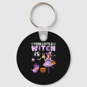 This little witch is 11 years old birthday key ring