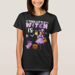 This little witch is 13 years old birthday T-Shirt