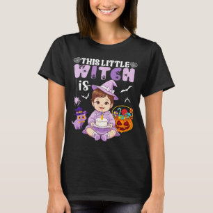 This little witch is 1 year old birthday halloween T-Shirt