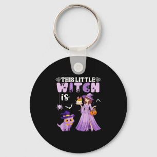 This little witch is 24 years old birthday key ring