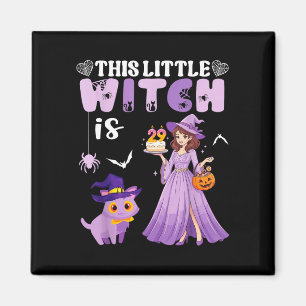This little witch is 29 years old birthday magnet
