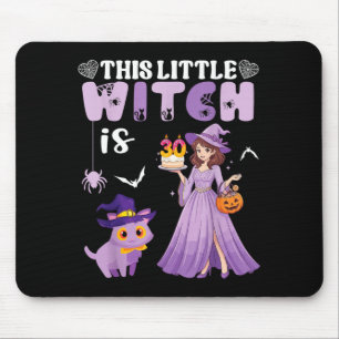 This Little Witch Is 30 Years Old Birthday Mouse Pad