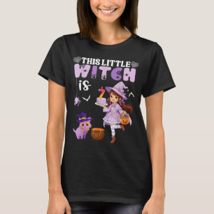 This little witch is 7 years old birthday T-Shirt