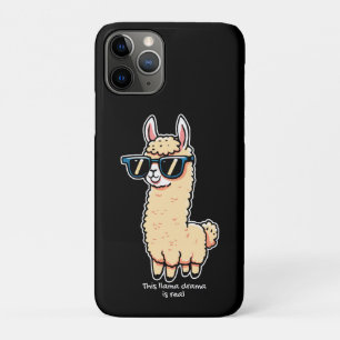 This Llama Drama Is Real quirky pose in sunglasses iPhone 11 Pro Case