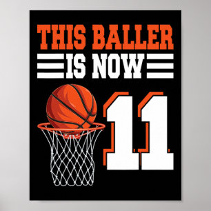 This Ller Is Now 11 Sketll 11th Birthday 11 Years Poster