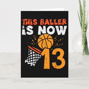 This Ller Is Now 13 Sketll 13th Birthday Bday Boys Card