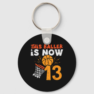 This Ller Is Now 13 Sketll 13th Birthday Bday Boys Key Ring