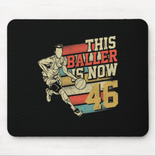 This Ller Is Now 46 Gift For 46th Birthday Sketll Mouse Pad