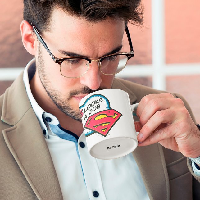 This Looks Like a Job for Superman Two-Tone Coffee Mug (Creator Uploaded)