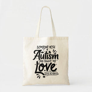 This " Love Needs No Words" tee makes a perfect au Tote Bag