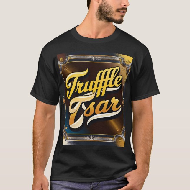 This luxurious t-shirt design features the elegant (Front)
