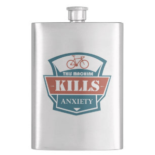 This Machine Kills Anxiety Hip Flask