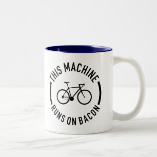 This Machine Runs On Bacon Two-Tone Coffee Mug