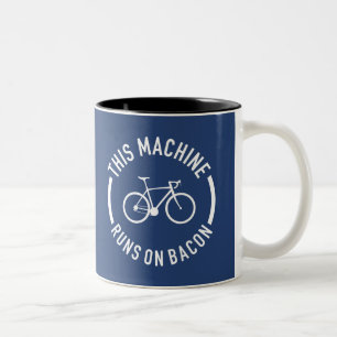 This Machine Runs On Bacon Two-Tone Coffee Mug