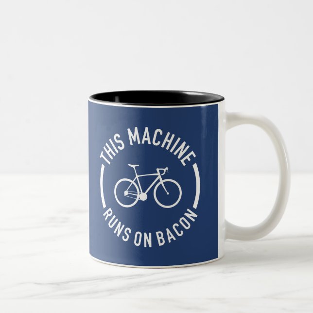 This Machine Runs On Bacon Two-Tone Coffee Mug (Right)