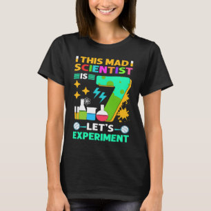 This Mad Scientist Is 7 Years Old 7th Birthday T-Shirt