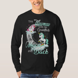 This Mawmaw Loves Her Grandkids To The Moon And Ba T-Shirt