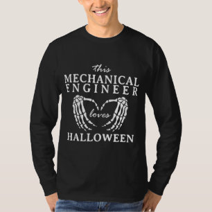 This Mechanical Engineer Loves Halloween Machine T-Shirt