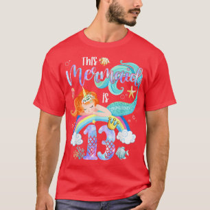 This Mermaid Is 13th Birthday Girls Unicorn Magic T-Shirt