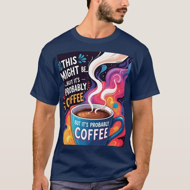 This Might Be Wine… But It’s Probably Coffee. T-Shirt (Front)