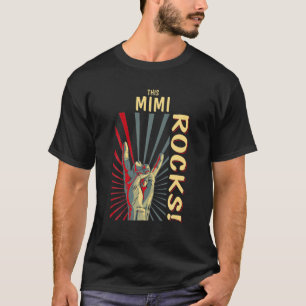 This Mimi Rocks Vintage Retro Concert 70S 80S Funn T-Shirt