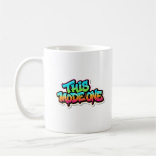 This Mode One Colorful Graffiti Typography Coffee Mug