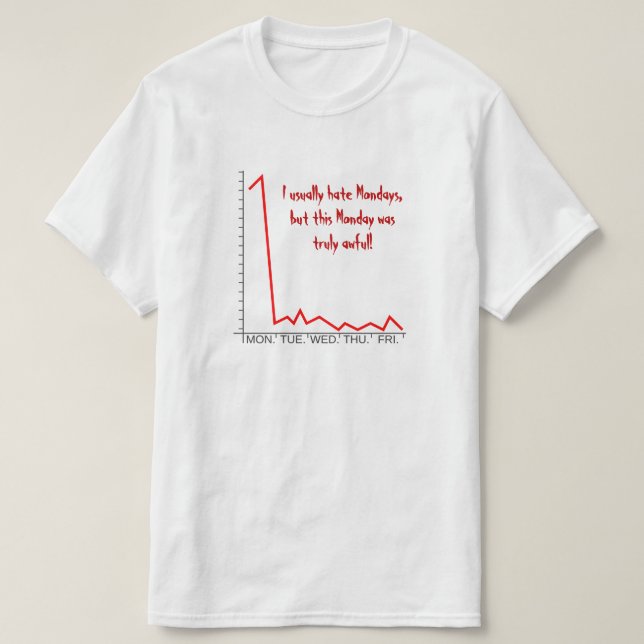 "... this Monday was truly awful!" T-Shirt (Design Front)