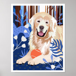 THIS MUCH IS TRUE Golden Retriever art print