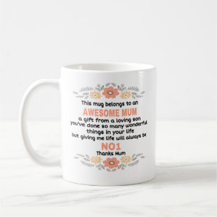   This Mug Belongs To An Awesome Mum