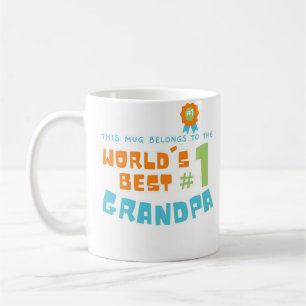 This Mug Belongs to Best #1 Grandpa Gifted by