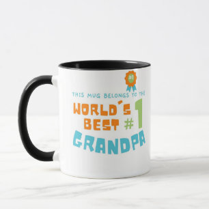This Mug Belongs to Best #1 Grandpa Gifted by