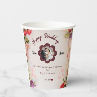 This mug is a thoughtful and unique for two lovers paper cups