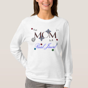 :This Mum Is A Real Jewel Ladies Long Sleeve Top